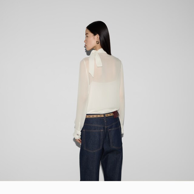 Silk georgette top - image 4