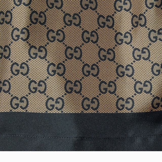 Short en twill de soie avec imprimé