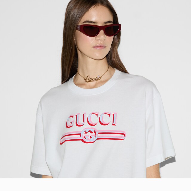 Printed cotton jersey T-shirt - image 3