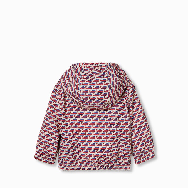 Baby printed nylon hooded jacket