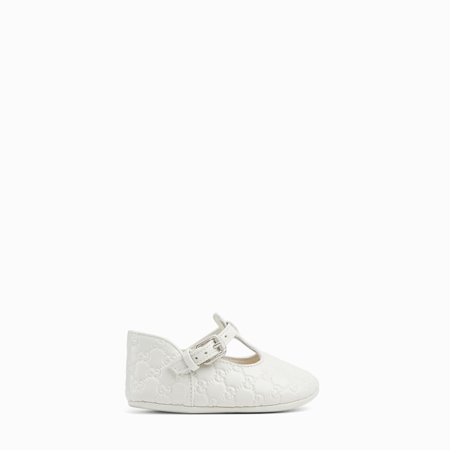 Baby mini GG leather ballet flat