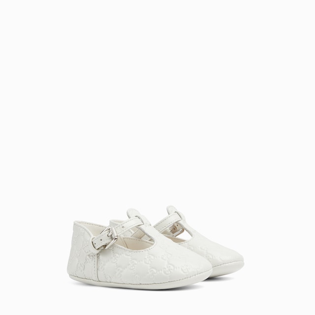Baby mini GG leather ballet flat