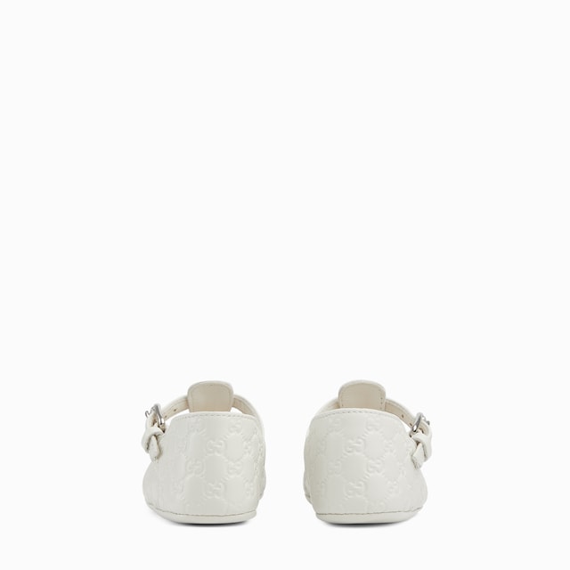 Baby mini GG leather ballet flat