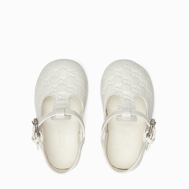 Baby mini GG leather ballet flat
