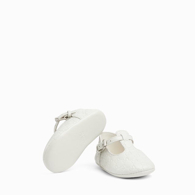 Baby mini GG leather ballet flat