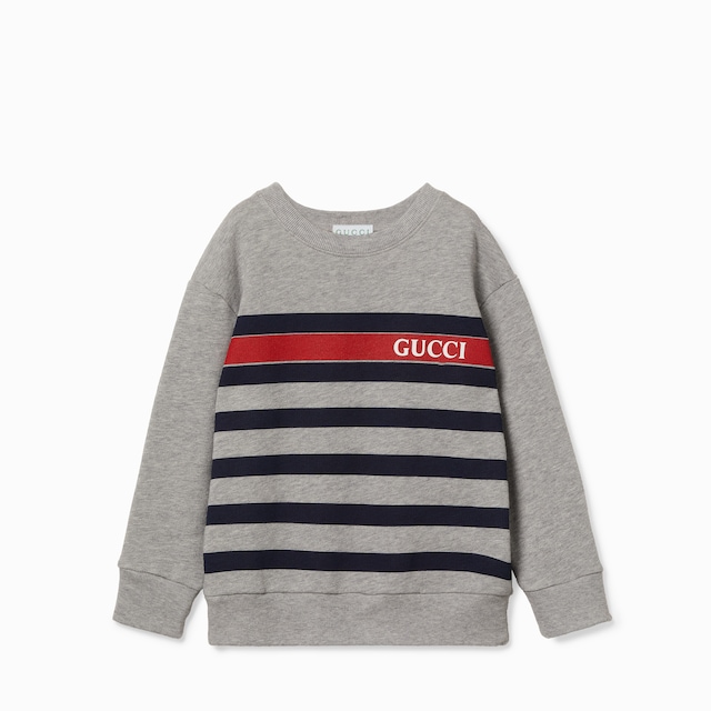 GUCCI トレーナー キッズサイズ12A Children's cotton hooded sweatshirt in dark blue | GUCCI® US
