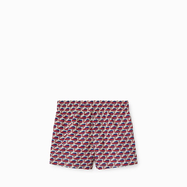 Baby printed nylon swim shorts