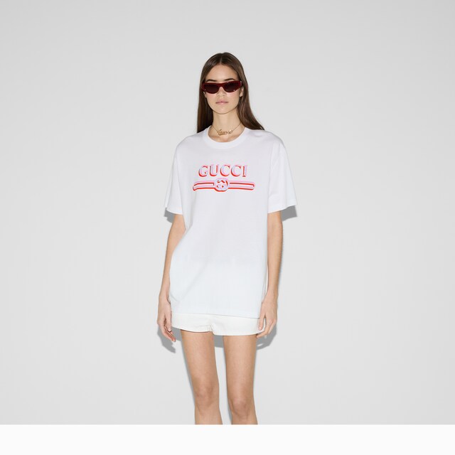 Printed cotton jersey T-shirt