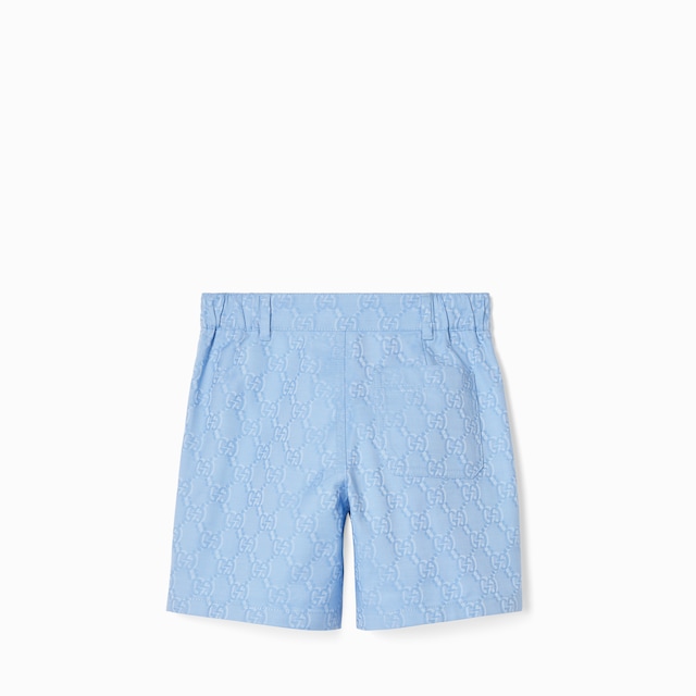 Short infantil de algodón con GG Shadow