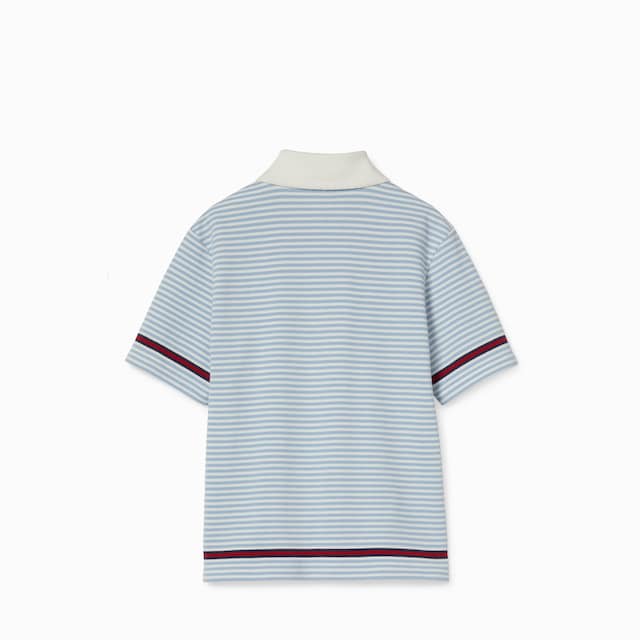 Children's embroidered cotton polo shirt