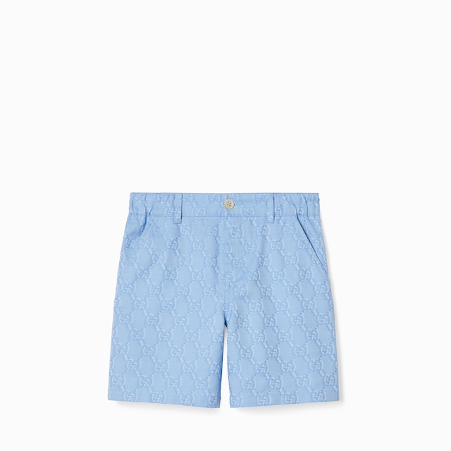 Short infantil de algodón con GG Shadow