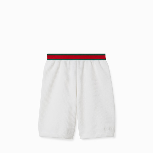 Shorts infantiles de algodón con bordado