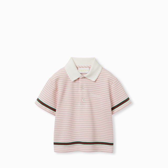 Baby embroidered cotton polo