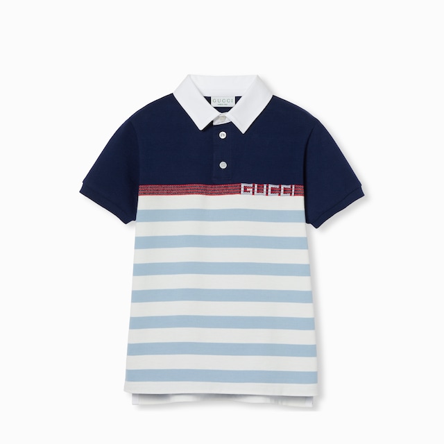 Children's printed cotton polo