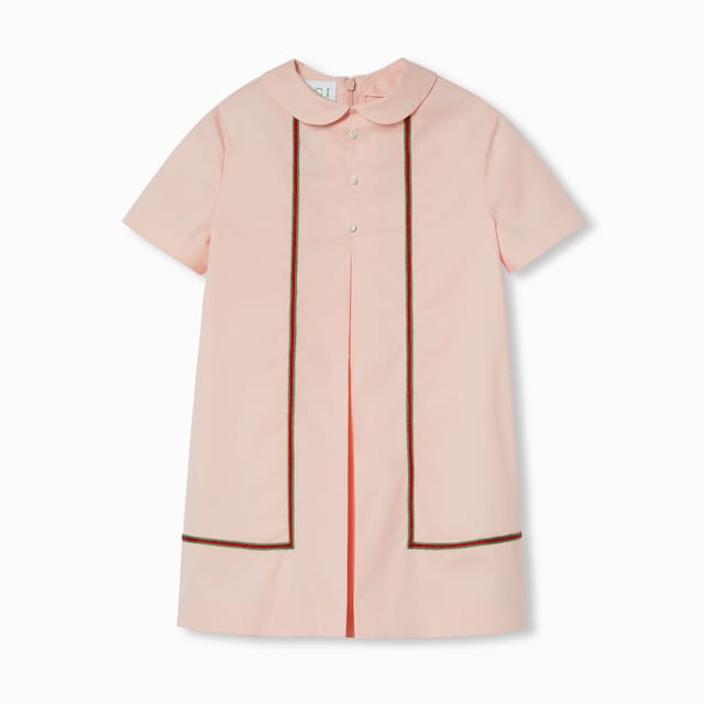 Children's cotton dress with embroidery