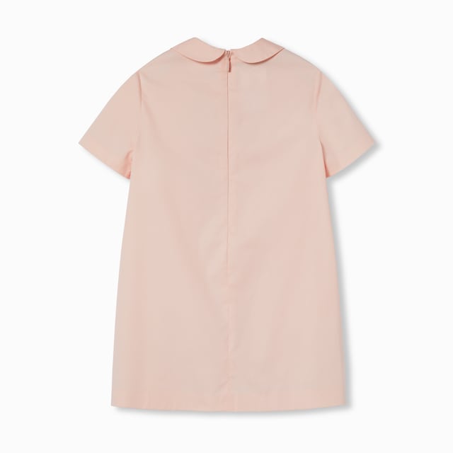 Children's cotton dress with embroidery