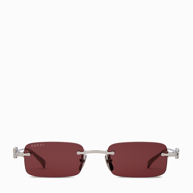 Ⓥグッチ　サングラス Rectangular frame sunglasses in gold-toned metal | GUCCI® US