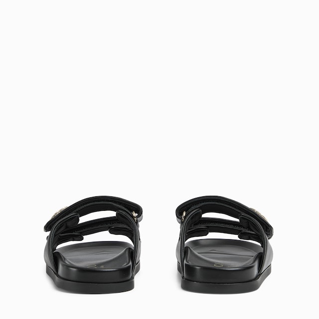 Women's sandal with crystal Double G