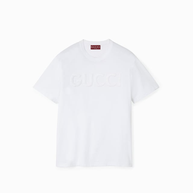 エンブロイダリー コットンジャージー Tシャツ