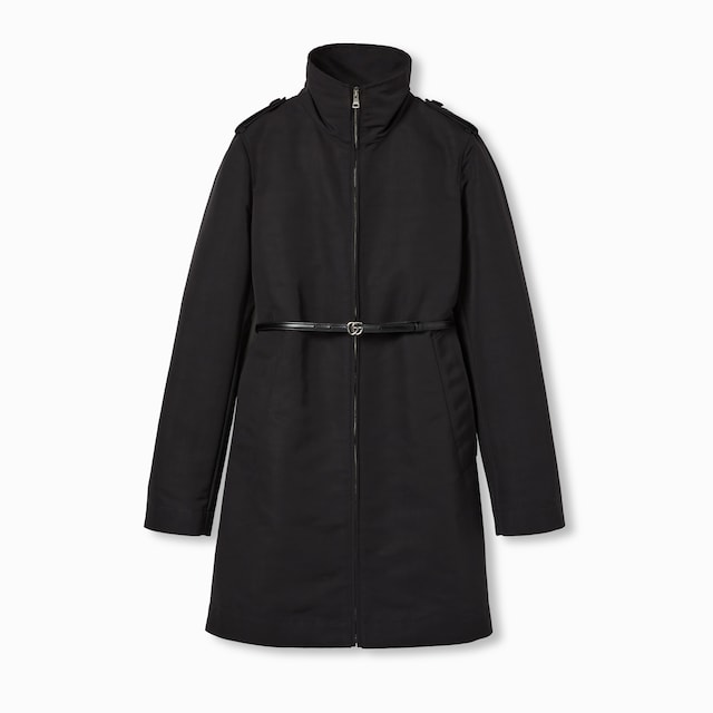 Nylon faille coat