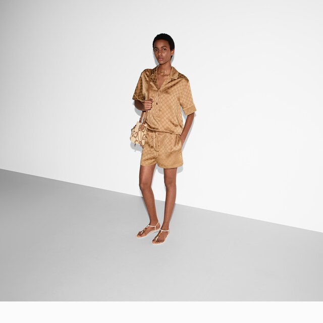 GG satin shirt - image 5