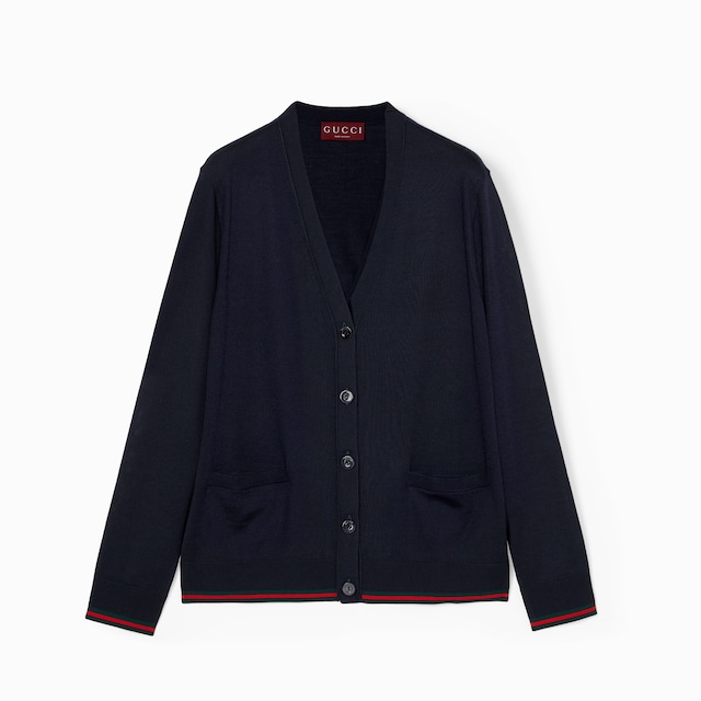 Extra fine cashmere silk cardigan