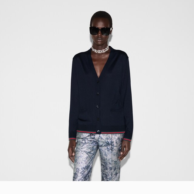 Extra fine cashmere silk cardigan - image 3