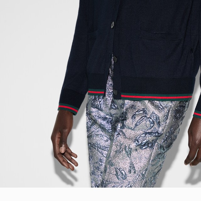 Extra fine cashmere silk cardigan - image 2