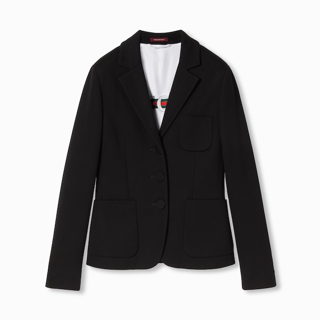 Cotton jersey jacket