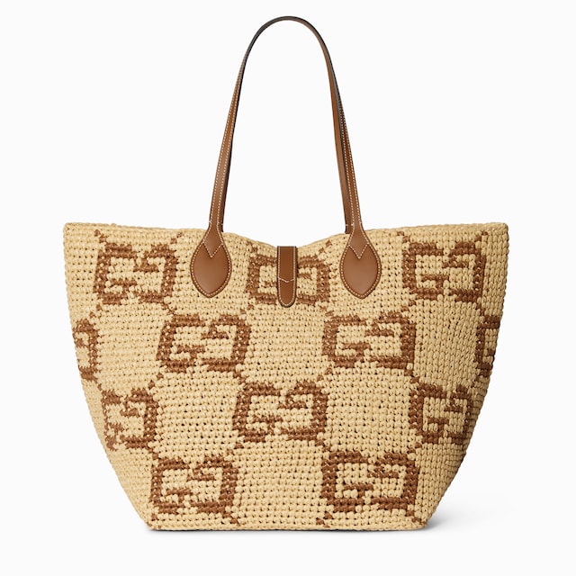 Woven large tote bag