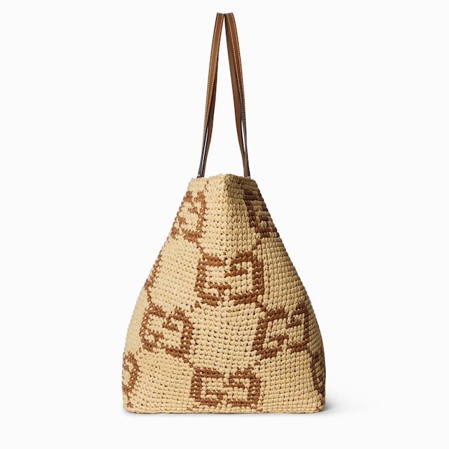 Woven large tote bag