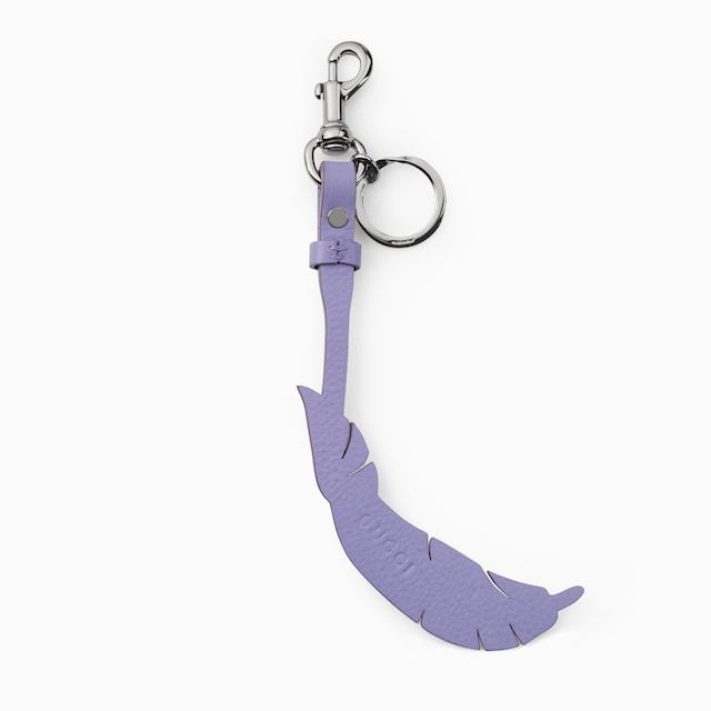 Leaf keychain charm