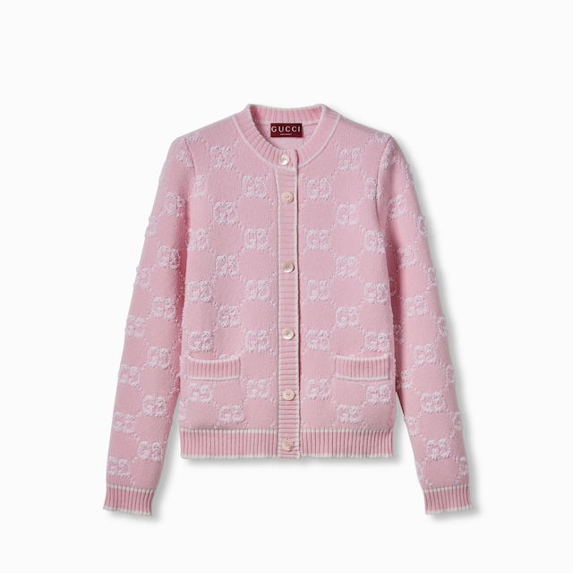 GG wool bouclé jacquard cardigan