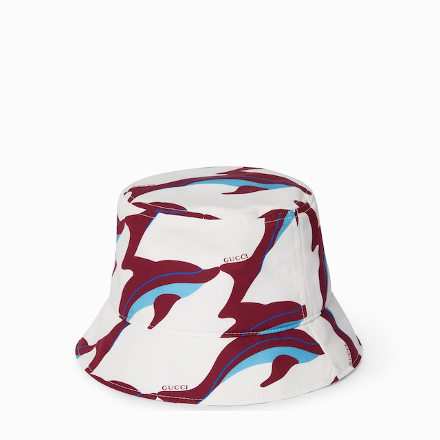 Printed cotton canvas bucket hat