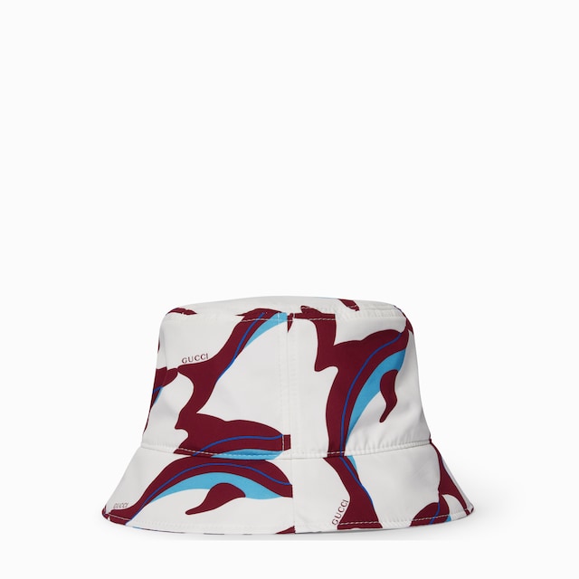 Printed cotton canvas bucket hat
