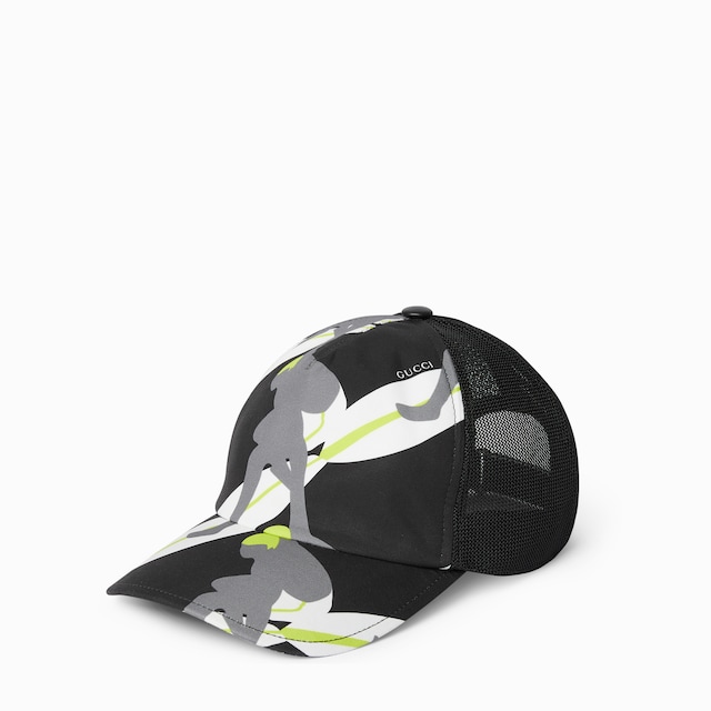 Printed cotton canvas baseball hat