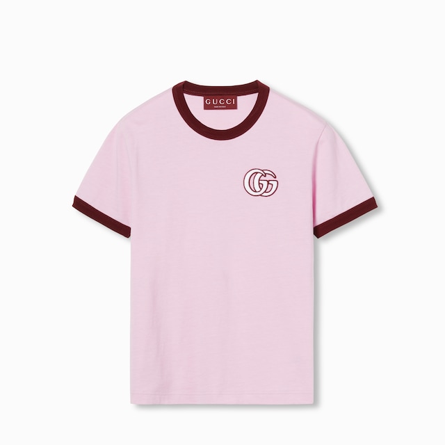 Embroidered cotton jersey T-shirt