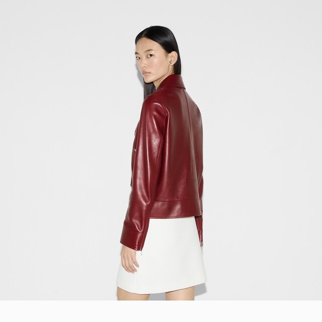 Leather biker jacket - image 5