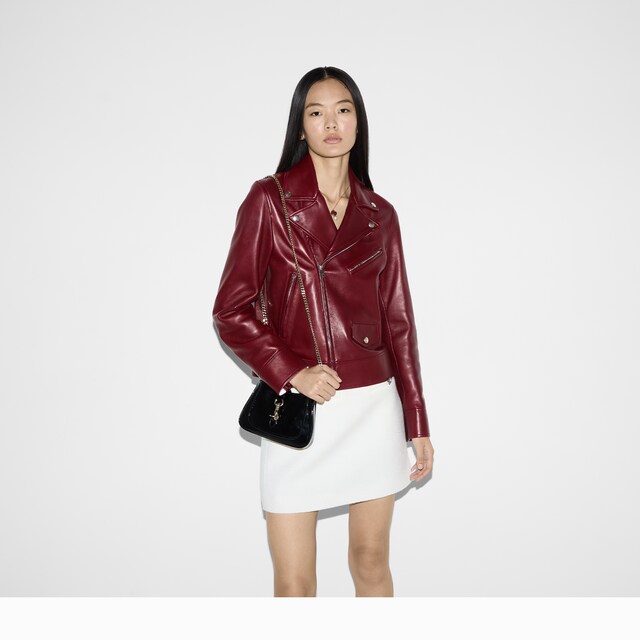 Leather biker jacket - image 2