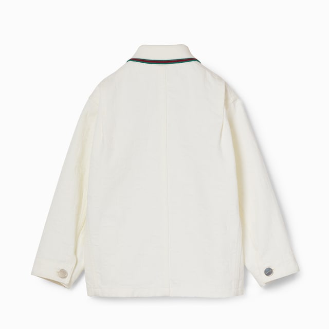 Veste pour enfant en denim GG avec bande Web