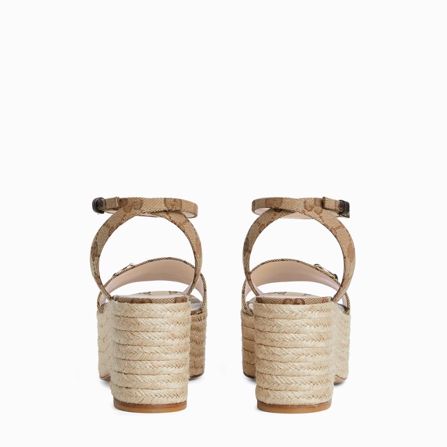 新品未使用　GUCCI GGマーモント　ウェッジエスパドリーユ　37 新品未使用 GUCCI GGマーモント ウェッジエスパドリーユ 37