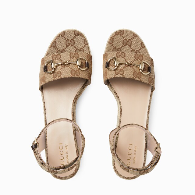 関税送料込★GUCCI ホースビット付エスパドリーユ グッチ レディースシューズ/靴エスパドリーユ/ウエッジサンダル