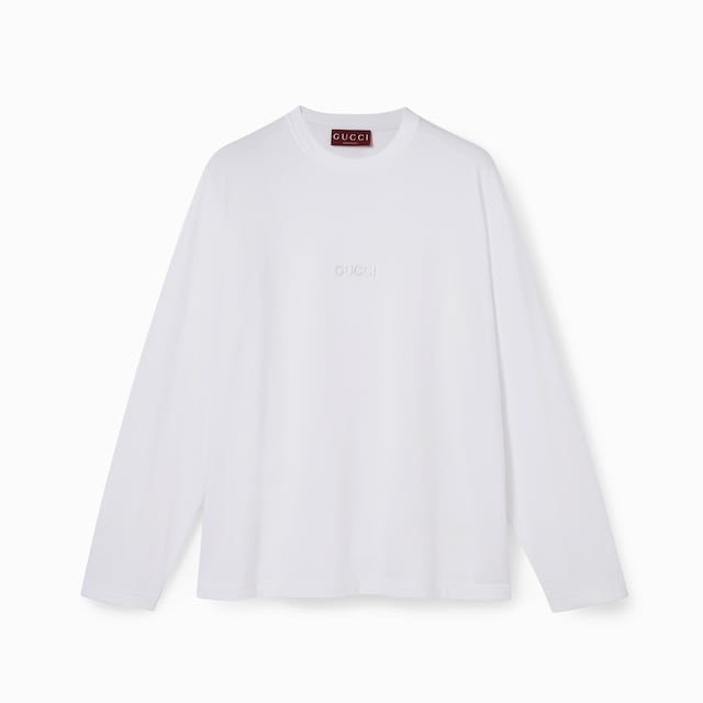 Long-sleeve cotton jersey T-shirt
