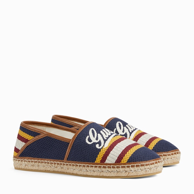 Men's espadrille with Gucci script