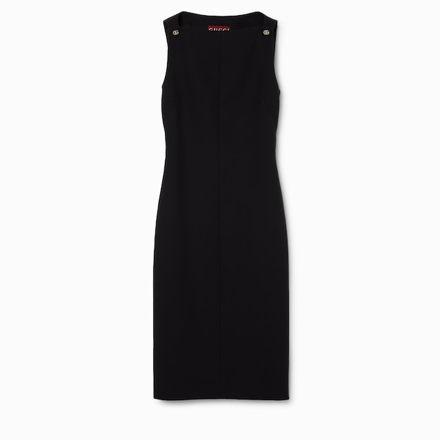 Cotton crêpe dress