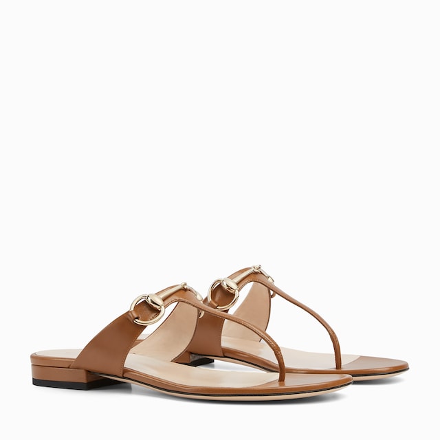 Women's thong sandal with Horsebit