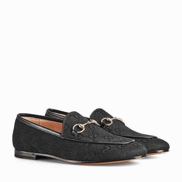 ローファー・オックスフォード GUCCI BLACK SUEDE GIGI LOAFERS Women's loafer with Horsebit in black leather | GUCCI® US