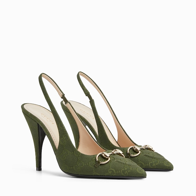 Women's slingback pump with Horsebit
