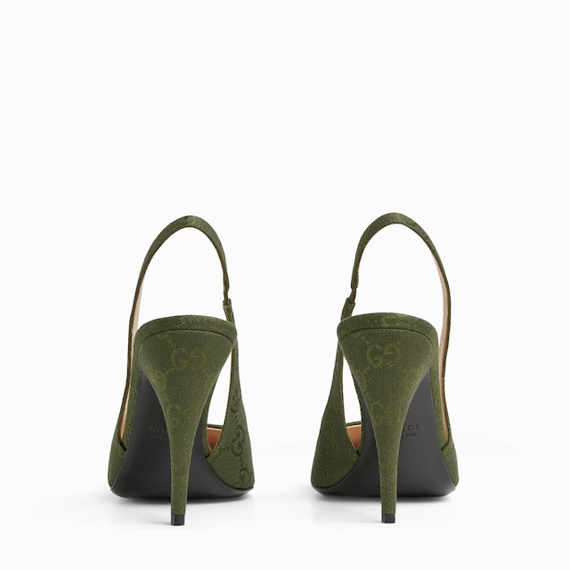 Women's slingback pump with Horsebit