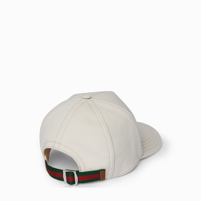 Printed cotton canvas baseball hat